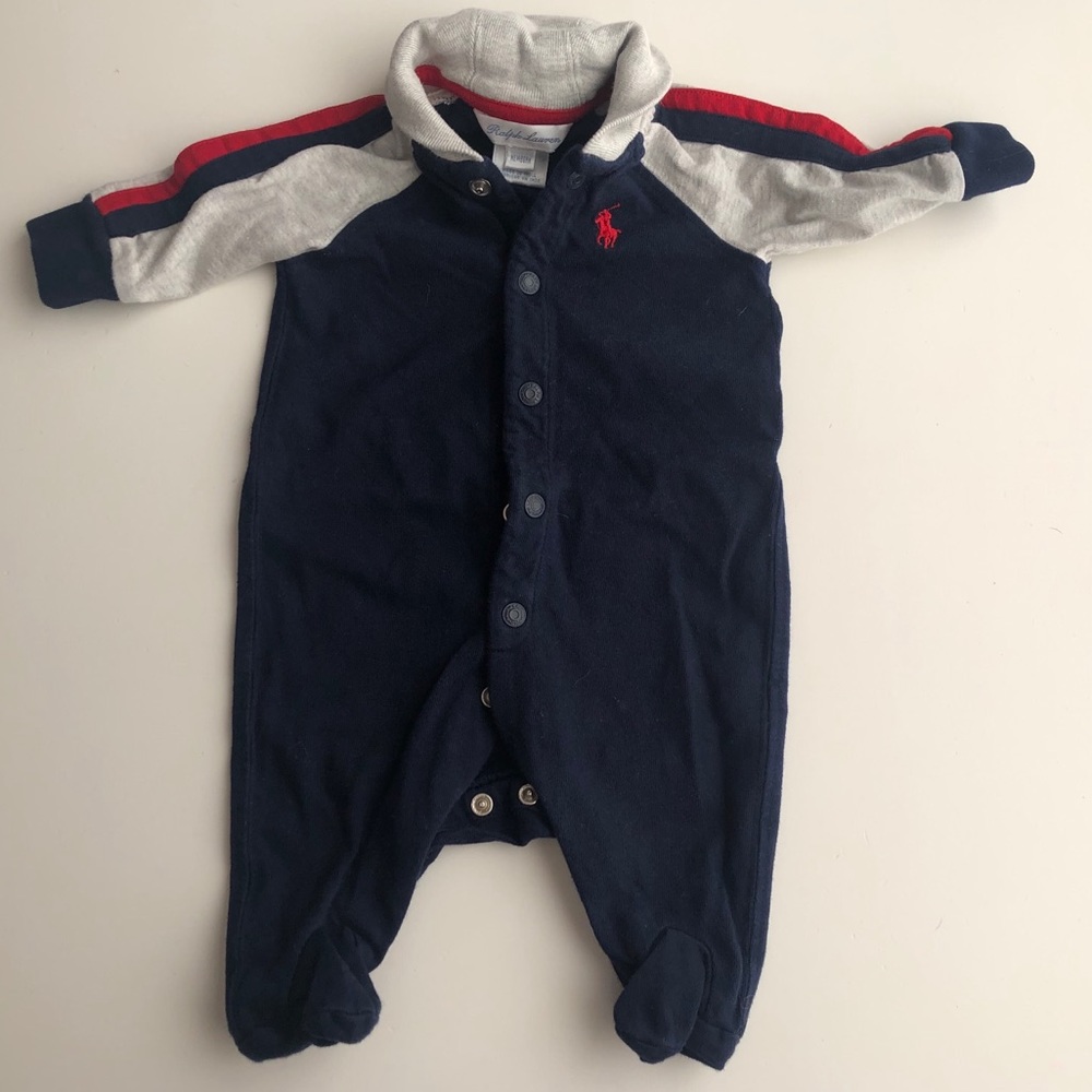 Ralph Lauren Baby Boy Cotton Jersey Coverall